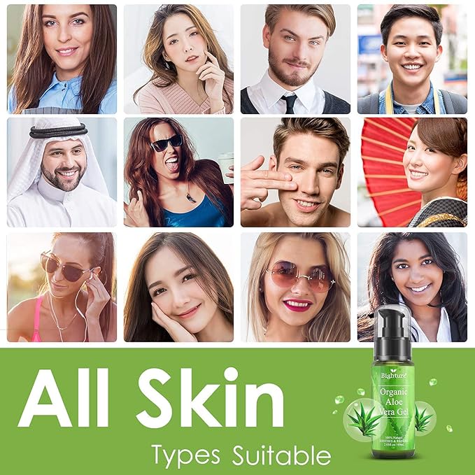 Aloe Vera Gel, Aloe Vera Gel Extracted from Freshly Cut Pure Aloe Leaves, Skin Care for Deeply & Rapidly Soothing, Firming, After Shave, Sunburn Relieve, etc (Travel Pack)