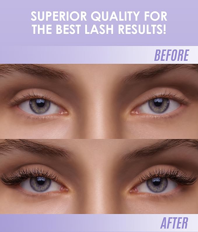 Crystal Clear Eyelash Extension Glue Stacy Lash (0.34fl.oz/10ml)/1 Sec Drying Time/Retention – 8 Weeks/Transparent Adhesive/Professional Supplies