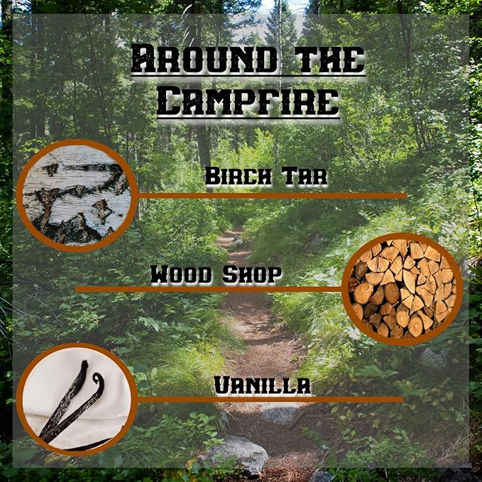 Beard Balm | 2 oz Cleansing Balm for Beards Short or Long | Beard Conditioner for Men | Essential Moisturizer for Every Man's Beard | Leave Hair and Skin Healthy (Around the Campfire)