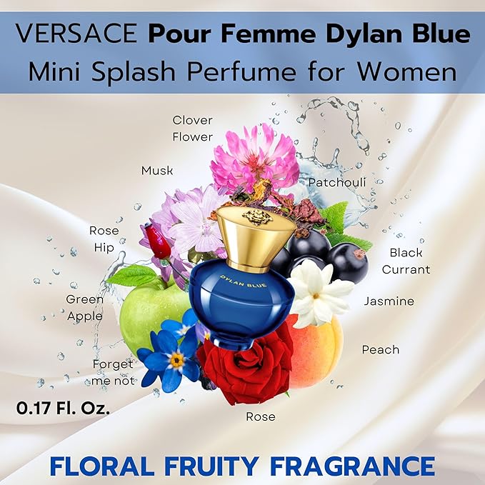 Versace Gifts & Sets Womens Mini Set (Crystal Noir/Bright Crystal/Eros Pour Femme EDT, Pour Femme Dylan Blue EDP)
