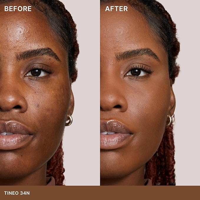 ILIA - Skin Rewind Complexion Stick - Foundation + Concealer + Skincare | Non-Toxic, Vegan, Cruelty-Free, Clean Makeup (34N - Tineo, 0.35 oz | 10 g)