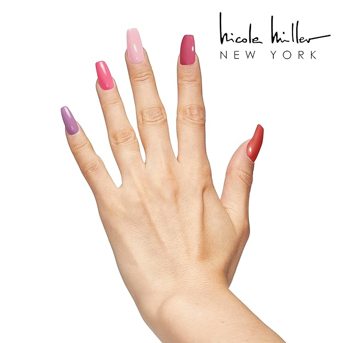 Nicole Miller Mini Nail Polish Set – Glossy, Vibrant Colors for Fingernails & Toenails, Spring and Summer