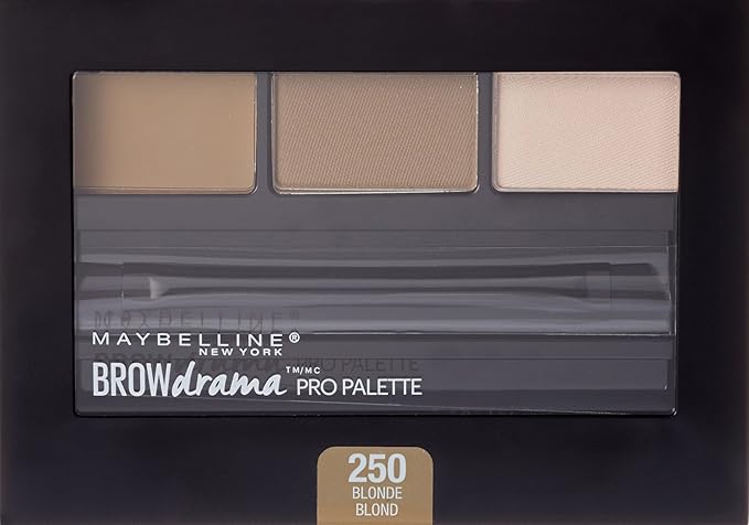 Maybelline Brow Drama Pro Eyebrow Palette, Blonde, 0.1 oz.
