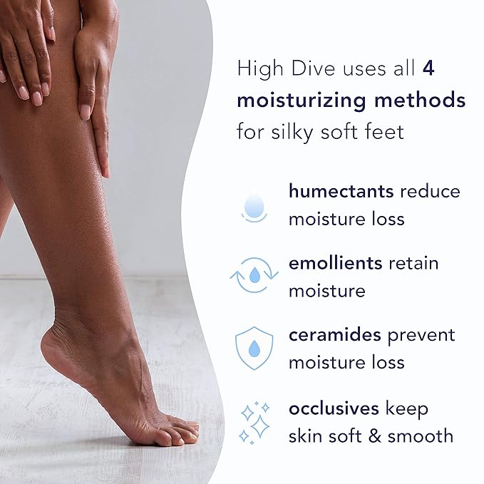 Barefoot Scientist High Dive Intensive Hydration Foot Therapy Cream, Specialized Moisture for Dry Feet and Cracked Heels