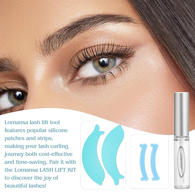 Lash Lift Tools Kit Reusable Eyelash Lifting Glue Curler Soft Pads for Lash Lamination Get Perfectly Curled Lashes