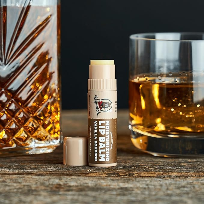 Dr. Squatch NEW Bricc House Travel Pack - Soap Travel Case + Birchwood Breeze, Fresh Falls Soap + Wood Barrel Bourbon Deodorant + Vanilla Bourbon Lip Balm - Full Routine Natural Men's Care Kit