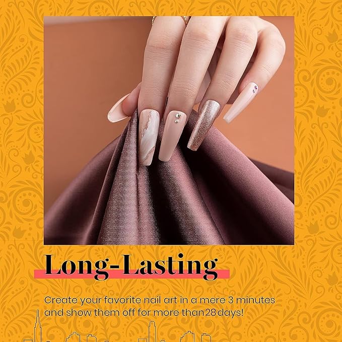 Beetles 23 Pcs Winter Gel Nail Polish Set - Manhattan Collection Nude Glitter Burgundy Red Brown Champagne Gold Fall Gel Polish Soak Off UV Glossy & Matte Top Base Coat Gifts for Women All Season