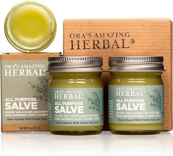 Ora's Amazing Herbal, Hand Salve Cream for Men, Healing Ointment, Foot Balm, Calendula Cream, Salve, Comfrey Salve, All Purpose Salve, Cracked Heels, Cuticle Cream