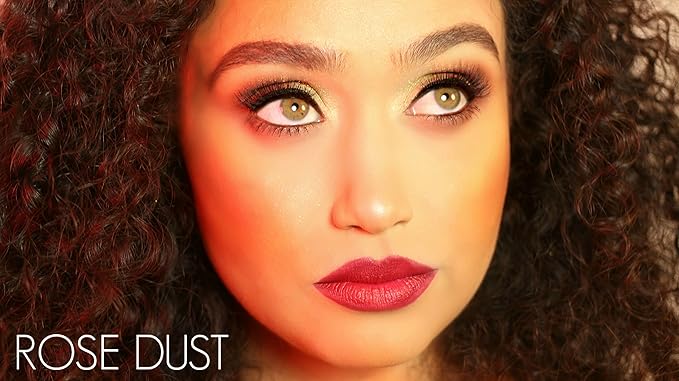 Cruelty Free 3D Faux Mink Eyelashes - Reusable and Durable - Fluffy and Natural - 100% Vegan Luxury Fibers - by Via Flora Beauty (Rose Dust)