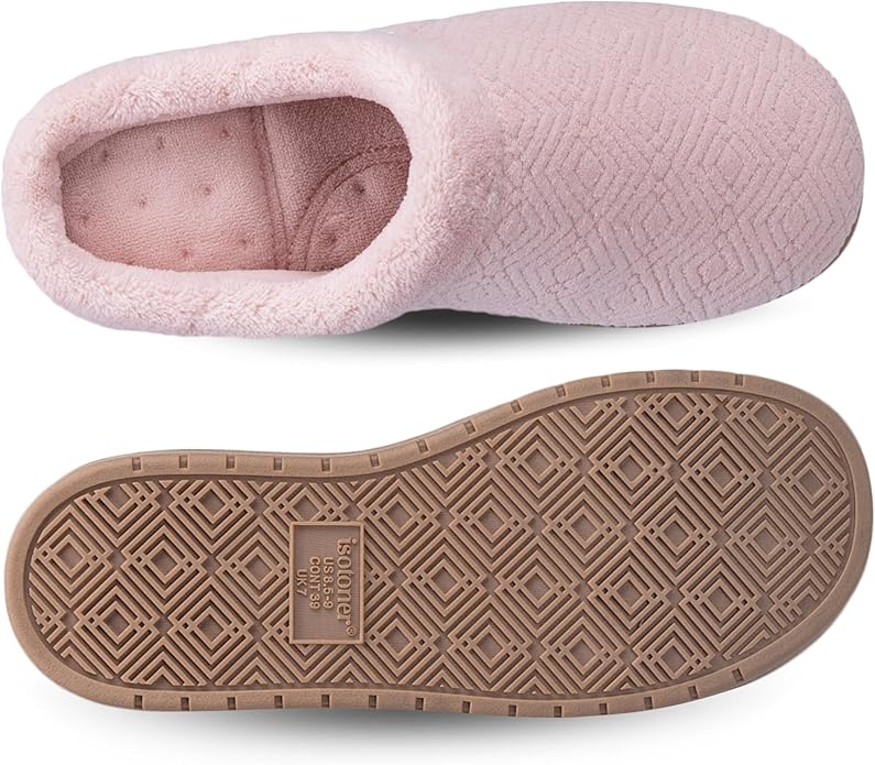 isotoner Women's Diamond Microterry Gemma Clog Slipper