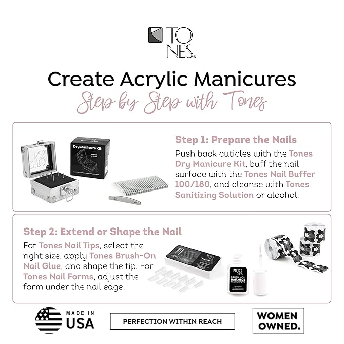 TONES Coverland Acrylic Powder "Sweet Sin" - Limited Edition | Professional Nail Enhancement Long Lasting Formula Bubble Free Finish | 3.5 oz