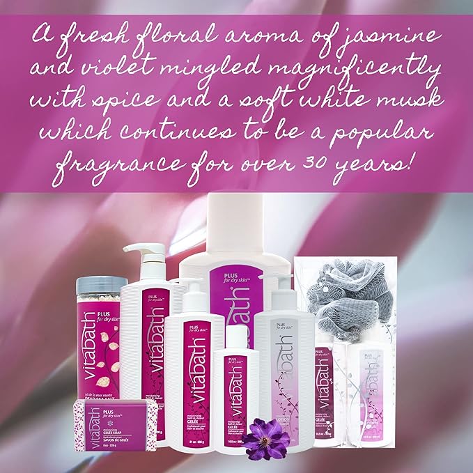 Vitabath Plus For Dry Skin Moisturizing Body Lotion Replenishing Botanicals, Aloe, Shea Butter & Hazel Seed Oil Nourishing Deeply Quench Dehydrated Skin Women & Men - Cruelty-Free - 20 oz