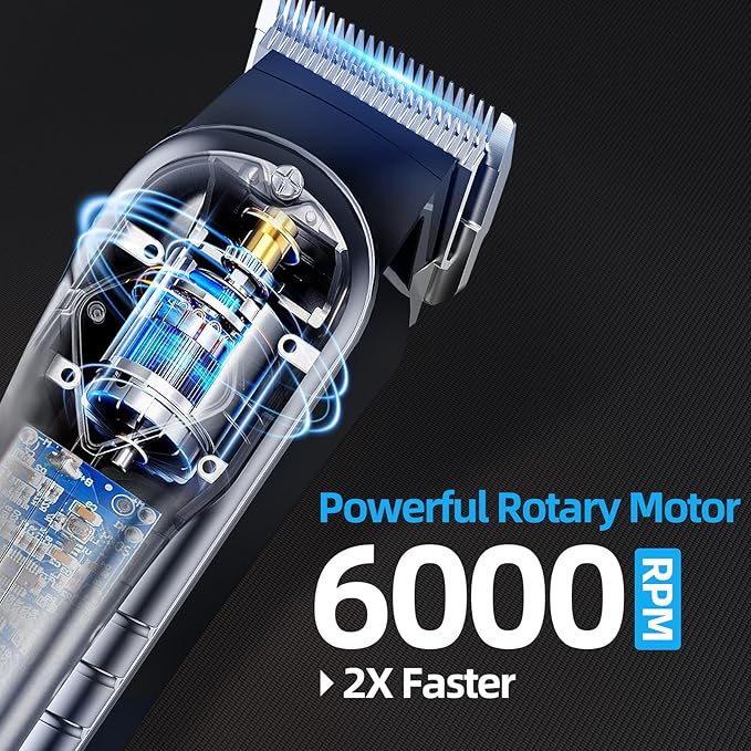 Hair Clippers for Men&Women Professional, Low Noise Cordless Hair Cutting Kit with 10 Color Combs, LED Display, Men Gifts, 5H Beard Trimmer Barber Hair Clippers Set with Scissors,Cape