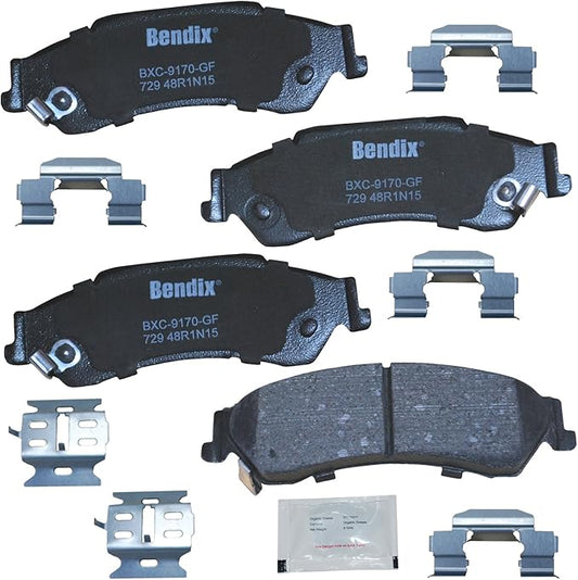 Bendix Priority1 CFC729 Ceramic Rear Brake Pads for Chevrolet Blazer 2005-1997, S10 2004-1998, GMC Jimmy 2005-1997, Sonoma 2004-1998, Isuzu Hombre 2000-1998, Oldsmobile Bravada 2001-1997
