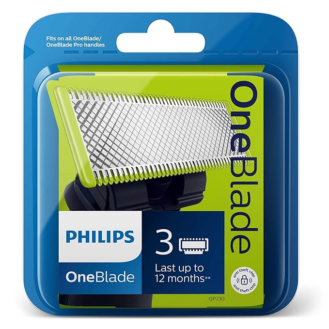 Philips OneBlade Replacement Blades for Face/Body Kit (Pack of Three)