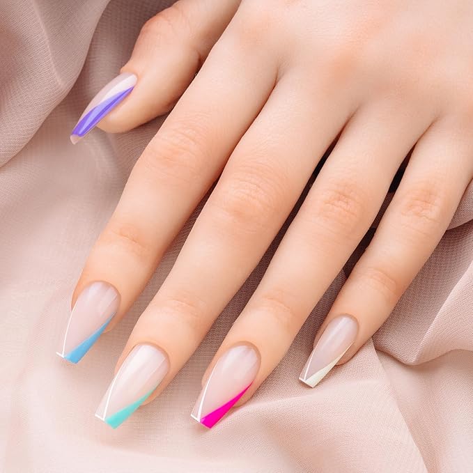 Apres Gel Couleur Combo Set, 5 Color Gel Nail Polish, Bright Nude Pastel Colors with Brush-X Nail Art Brush, 2024 Edition (Set 9)