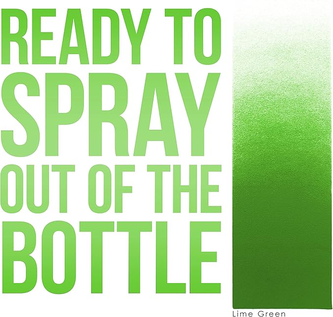 1-Ounce Lime Green Temporary Airbrush Tattoo Body Art Paint Alcohol Based