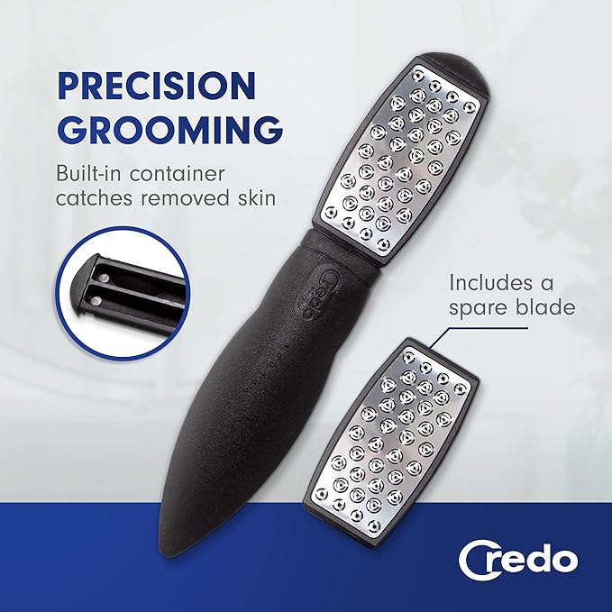 Credo Solingen Smart Cutter Callus Remover for Feet & Hand | Gentle Foot File & Foot Callus Remover | Callus Shaver Pedicure Supplies for Dry Cracked Feet & Flaky Skin