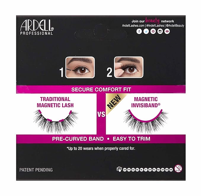 Ardell Magnetic MegaHold 054 Lashes, 1 pair (Pack of 2)