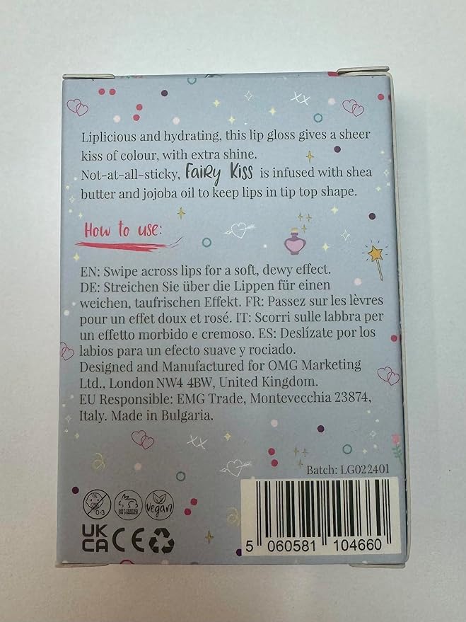 MISS NELLA Festive Dimond- Christmas Bauble Gift Set for Children, Nail Polish and Lip Gloss (2 nail polishes, 1 lip balm, 1 lip gloss, 3)