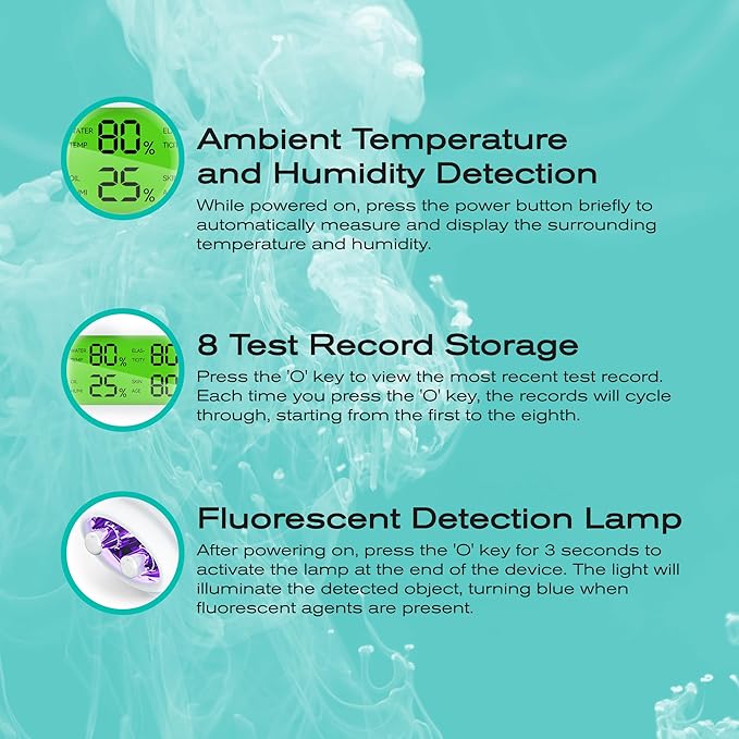 Skin Hydration Tester Monitor - Professional Portable Digital Corneometer Facial Moisture Analyzer Meter Tool - Multifunctional Hydration Test and Tracking Device for Skincare with LCD