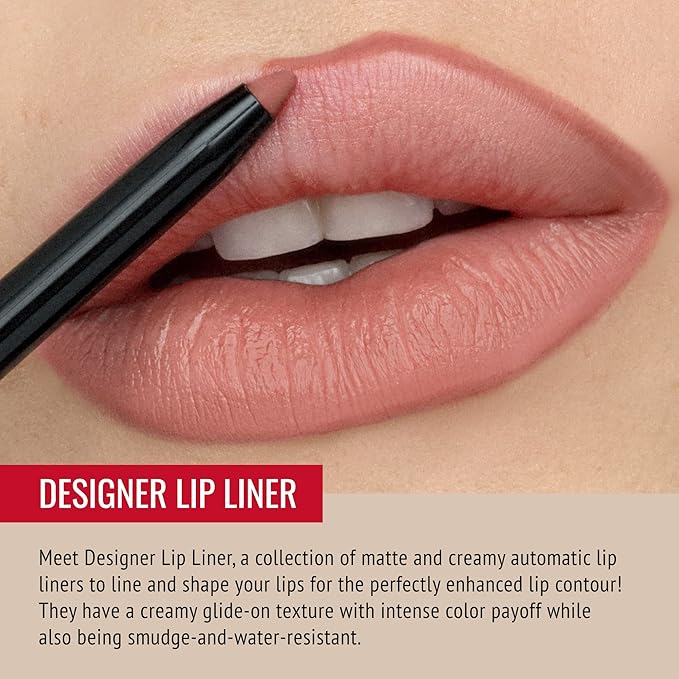 Runway Rogue LuxGloss Kit with Moisturizing Lip Gloss Tube, Photo Filter and Lip Liner Pencil, Nude Awakening