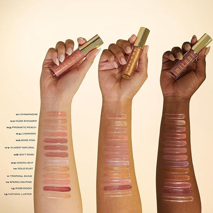 Milani Stay Put Longwear Liquid Lipstick Vibe + Understatement Lipliner Pencil - Highly Pigmented Retractable Soft Lip Liner Pencil + Keep It Full Nourishing Lip Plumper - Nude Shimmer