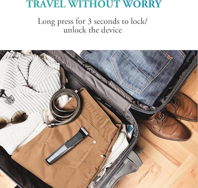 Body Hair Trimmer for Men - 6.0 Upgraded Mens Beard Trimmer, 2-in-1 Dual-Head Groin & Pubic Hair Trimmers for Privates IPX6 Waterproof Wet/Dry Use Rechargeable Body Shavers for Men Ball Shavers