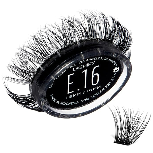 Lashify Extreme 16mm Gossamer DIY Eyelash Extensions Refill, Black, Easy False Lashes To Add Tremendous Volume