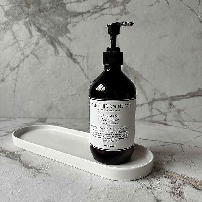 Murchison-Hume Luxury Vegan Hand Soap with Pump Dispenser, Moisturizing Hand Wash, SLS, Paraben & Cruelty-Free, 17oz (Australian White Grapefruit)
