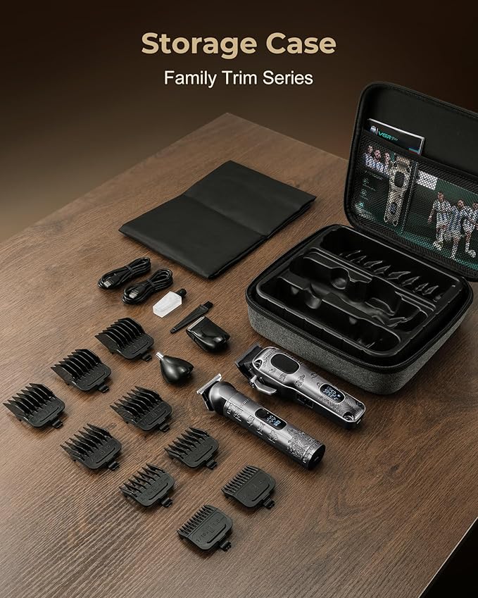 Hair Clippers for Men Professional, Cordless Hair Clippers for Hair Cutting, Mens Clippers and Trimmers Set, Electric Hair Trimmer for Men with Package Box