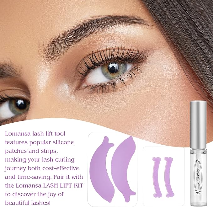 Lash Lift Glue Eyelash Lift Tools Kit Reusable Curler Soft Pads for Lash Lamination Get Perfectly Curled Lashes