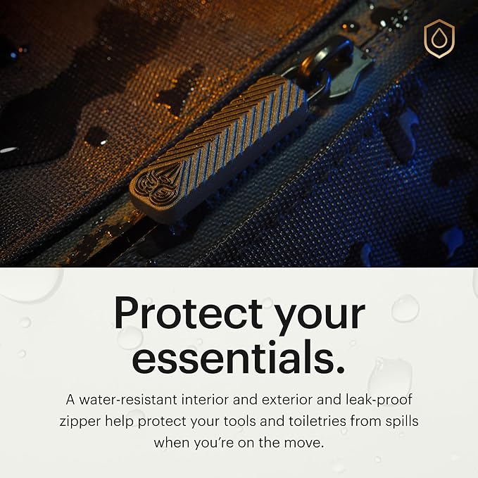 MANSCAPED® The Shed 2.0 Toiletry Bag, Premium Quality Men's Travel Bag, Stylish Organization and Hassle-Free On-The-Go Dopp Kit, Water-Resistant to Protect Your Grooming Tools & Accessories