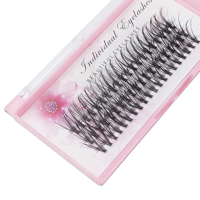 Bodermincer 20D 0.07mm Thickness 8-22mm To Choose Grafting False Eyelashes False Eyelashes Individual Natural Long Mink Fake Eyelashes Extension Handmade Bulk Wholesale (17mm)