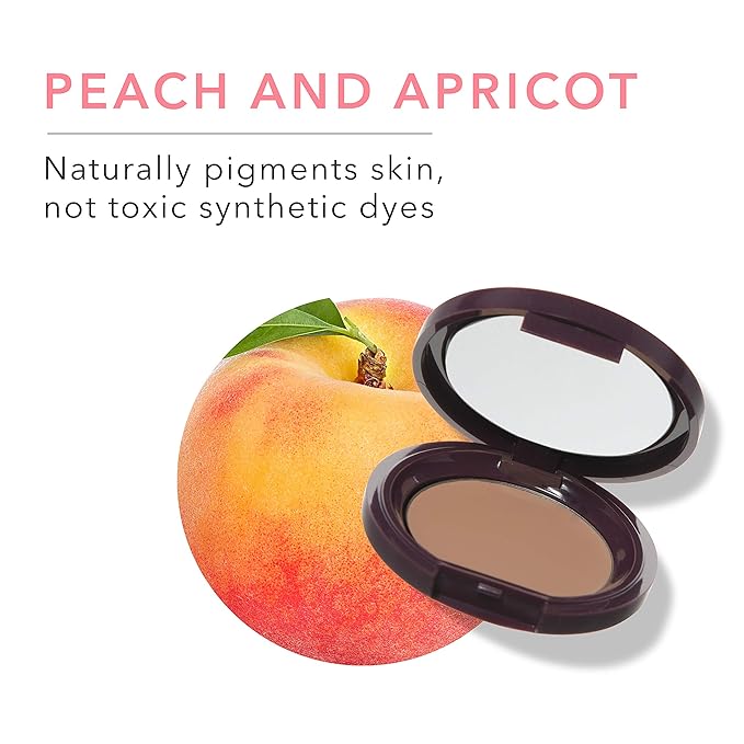 100% PURE Fruit Pigmented Long Last Compact Concealer, Toffee, Full Coverage Concealer, Diminish Dark Circles (Tan with Yellow Undertones) - 0.11oz