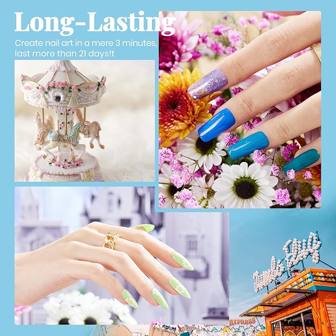 Beetles Gel Nail Polish Kit- 2 Pcs 15ml Black White Colors Polish Set Soak Off Led Polish Nail Art Manicure & Gel Polish Nail Set 20 Colors Fantasyland Collection Pastel Bright Pink Purple Navy Blue