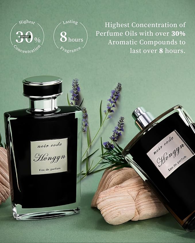 Cologne for Men - Inspired by Code - Clean Fragrance - Luxury Scent with Green Mandarin, Lavender, and Tonka Bean, Cedar, Long Lasting - Vegan Perfume for Men - 1.7 fl.oz. (50ml)