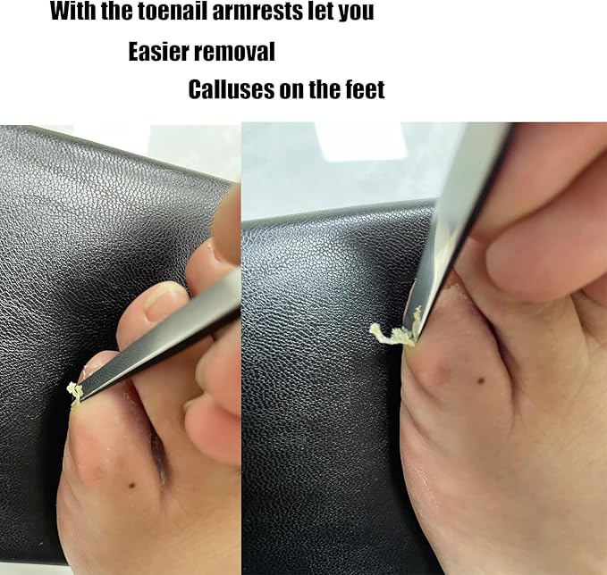 Pedicure Knife Ingrown Toenail Tools, Tilted Arm Rest for Nails,Used for Nail Cuticle Remover, Chicken Callus, Paronychia Treatment at Home Salon (2)
