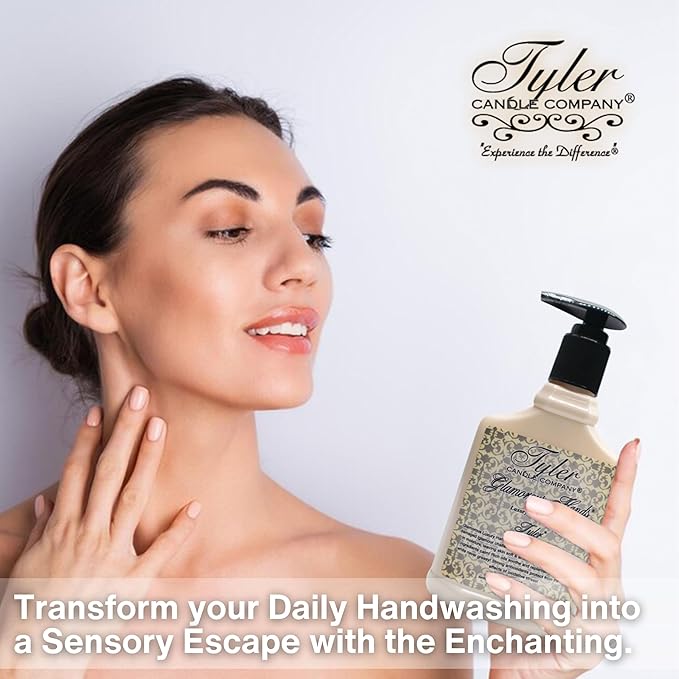 Worldwide Nutrition Bundle: Tyler`s Tyler Scent Glamorous Hand Wash - Scented Pump Bottles for Luxury Skin Care - 1 Pack, 8 Oz Moisturizing Hand Wash Soap with Multi-Purpose Key Chai