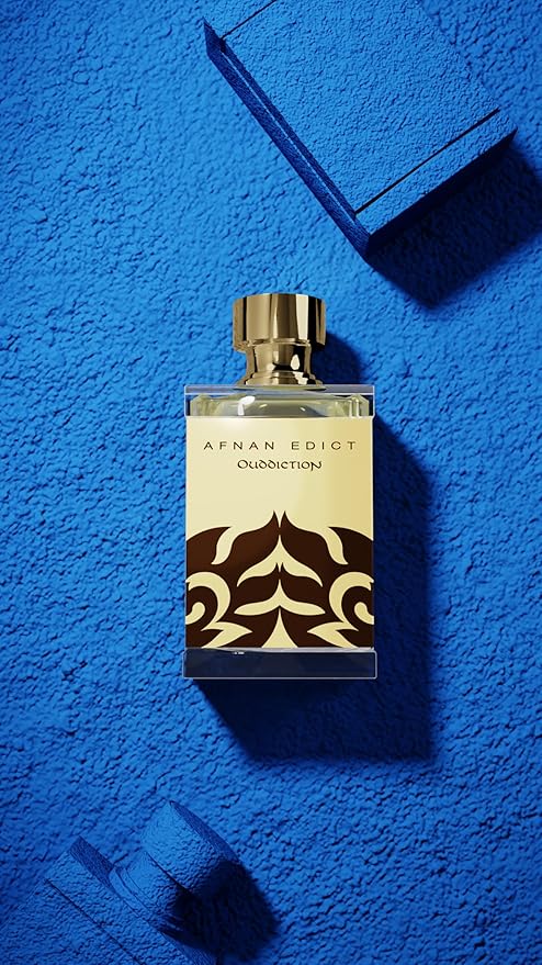 Afnan Edict Ouddiction Unisex Luxury Eau de Parfum Spray, 2.7 Fl. Oz – Opulent Oud & Amber Fragrance with Saffron & Leather