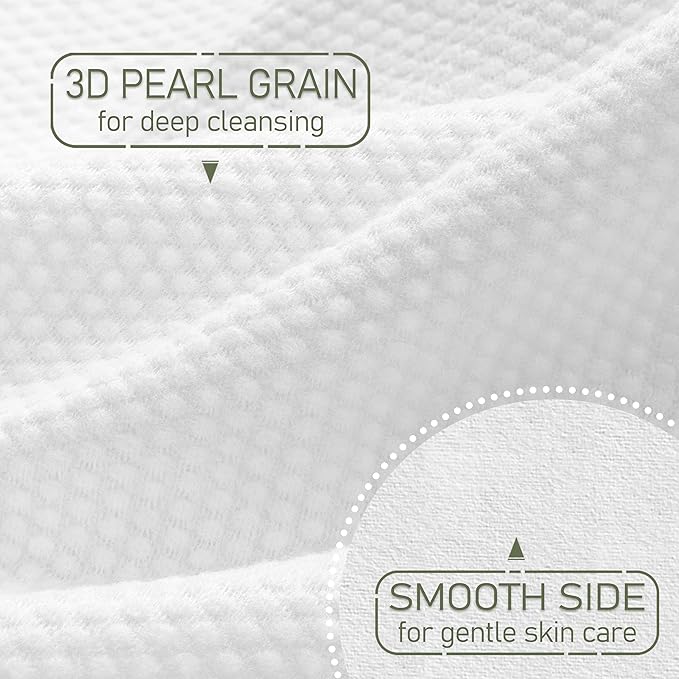 Disposable Face Towel Biodegradable Large Dry Face Wipes 240 Count/4 Box Extra Thick Soft Clean Facial Towels for Sensitive Skin, Makeup Removing, Facial Cleansing, Nursing, Travel, 10"×12"