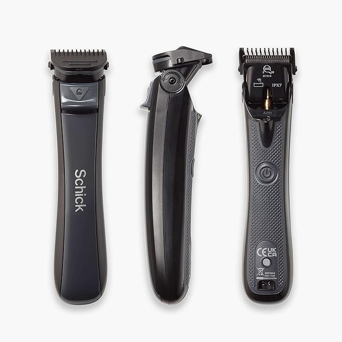 Schick Ultra Pivot Body Trimmer for Men | Manscaping Electric Shaver, Pubic Hair Trimmer, Body Groomer