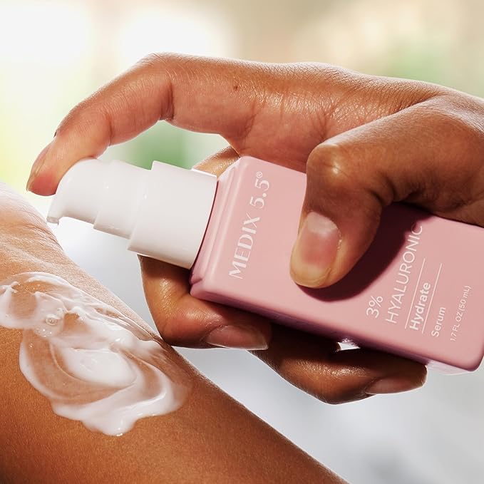 Medix 5.5 3% Concentrated Hyaluronic Acid Hydrating Gel Body Booster Dry Skin Moisturizer, Anti Aging Skin Care Booster For Restoring Skin Barrier, Wrinkles, Fine Lines, Pack of 2