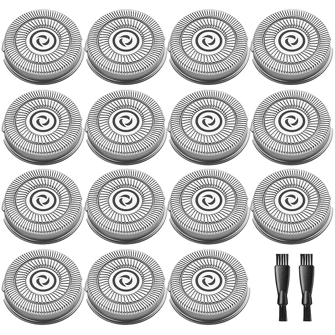 Max T Electric Razor Replacement Blades Compatible with MAX-T Replacement Blades for Max T Electric Razor for Men, 15 PCS MAX T Shaver Replacement Heads for Max-T Men's Electric Shaver RMS7109 RMS8101