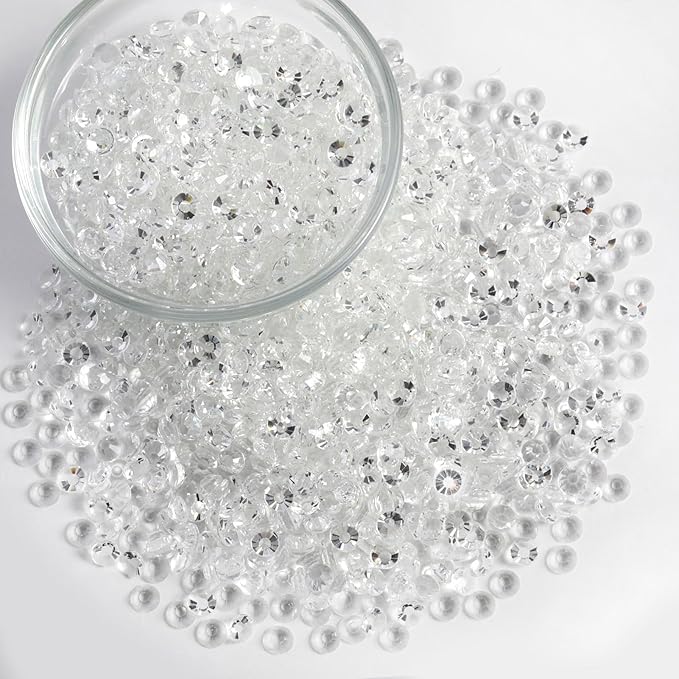 Beadsland Flatback Rhinestones Bulk,14400PCS Crystal Rhinestones for Nails Crafts Clothes DIY Decoration, Transparent, SS20, 4.6-4.8mm