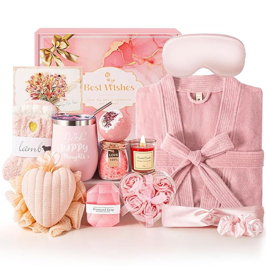 Gifts for Women,Mothers Day Relaxing Spa Gift Baskets for Mom,Happy Birthday Gift Ideas Basket