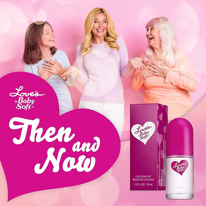 Dana Love's Baby Soft & Love's Soft Jasmin, Bundle Perfumes For Women, (1.5 fl oz)