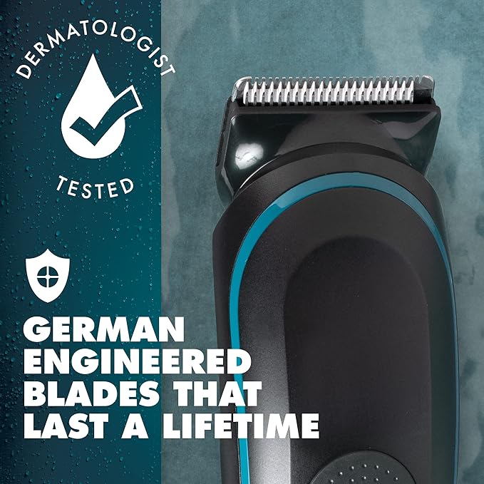 Gillette Intimate Men’s Pubic Hair Trimmer, SkinFirst Pubic Hair Trimmer for Men, Waterproof, with Anti Chafe Stick