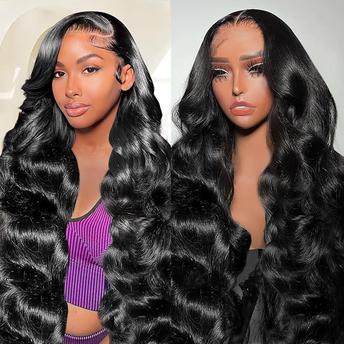 AIRDOT Body Wave Lace Front Wigs Human Hair Pre Plucked 200% Density 13x4 HD Lace Front Wigs Human Hair Frontal Wigs Human Hair Wigs for Women with Baby Hair 20 Inch