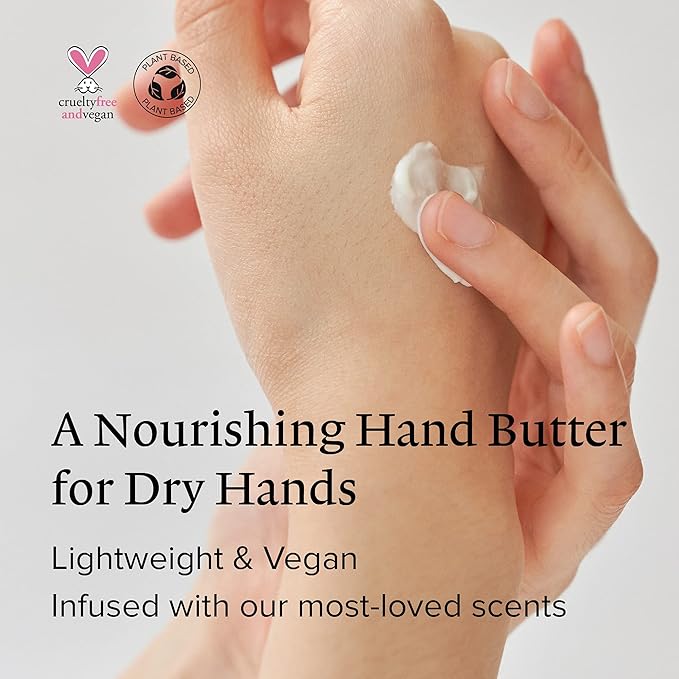 Melixir Vegan Lip and Hand Care Set – Vegan Lip Butter #02 Nude Crumble & Vegan Hand Cream, Hydrating Tinted Lip Balm for Chapped Lips, Travel-Size Hand Lotion for Dry Hands, Gift for Women and Men